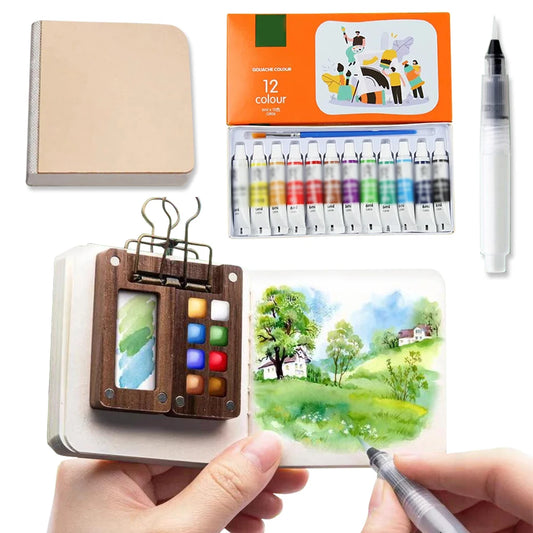 Coffret d'aquarelles de poche